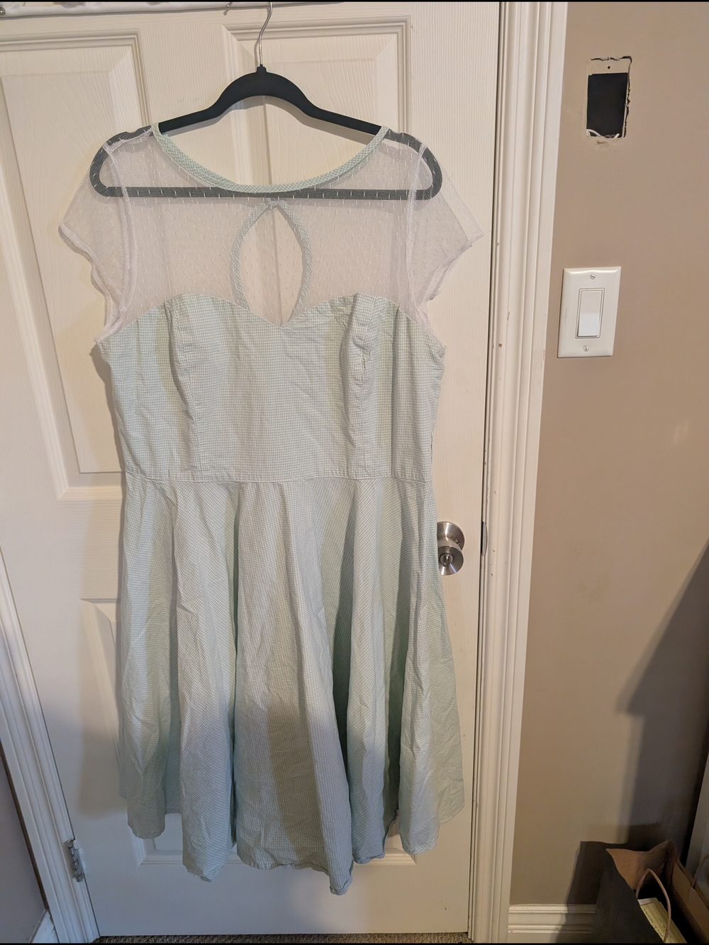 Hell Bunny Vixen Mint Gingham Dress